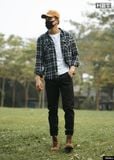  Sơ Mi Flannel Vải Dạ Kẻ Caro 1580 