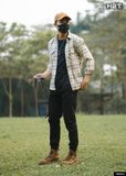  Sơ Mi Flannel Vải Dạ Kẻ Caro 1580 