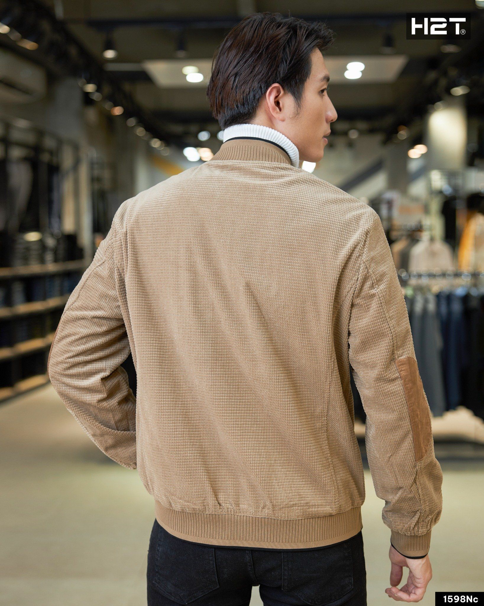  Áo Khoác Bomber Pique Hai Lớp 1598 