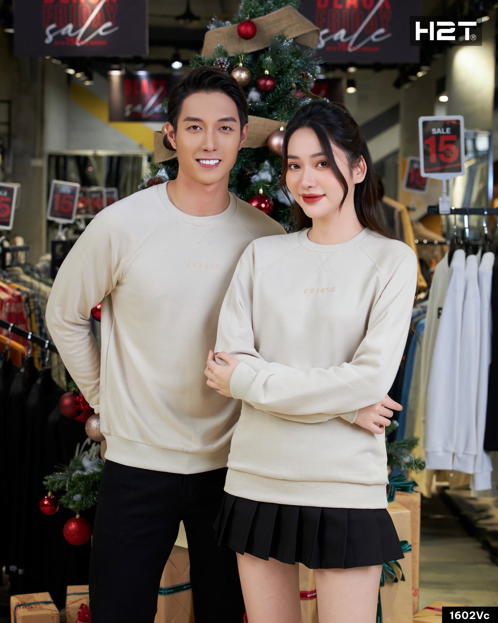  Áo Thun Nỉ Da Cá Orange 1602 