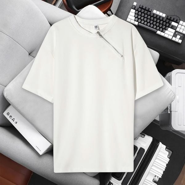  Áo Thun Cổ Metal Zipper 1651 