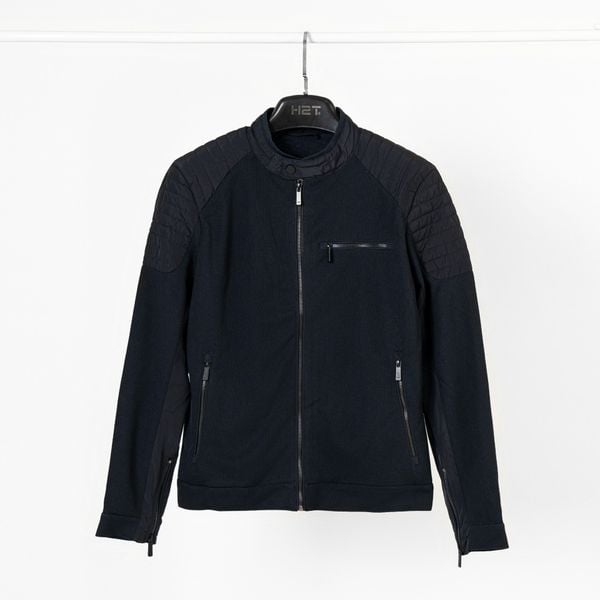  Áo Khoác Nỉ Da Cá Hai Lớp Phối Viền Vai BAK005 