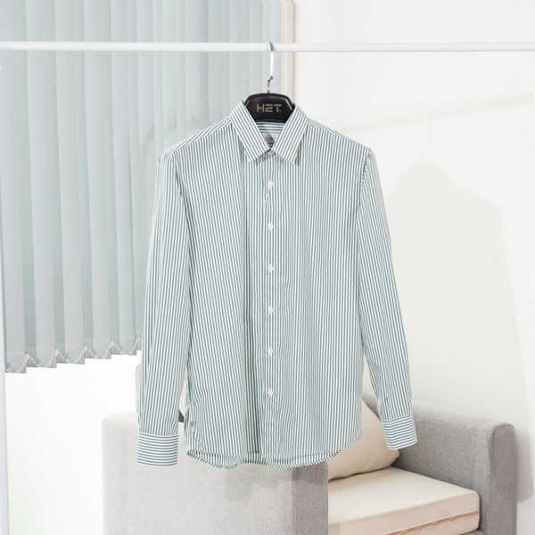  Áo Sơ Mi Hoạ Tiết Sọc Dọc Vertical Stripes 1647 