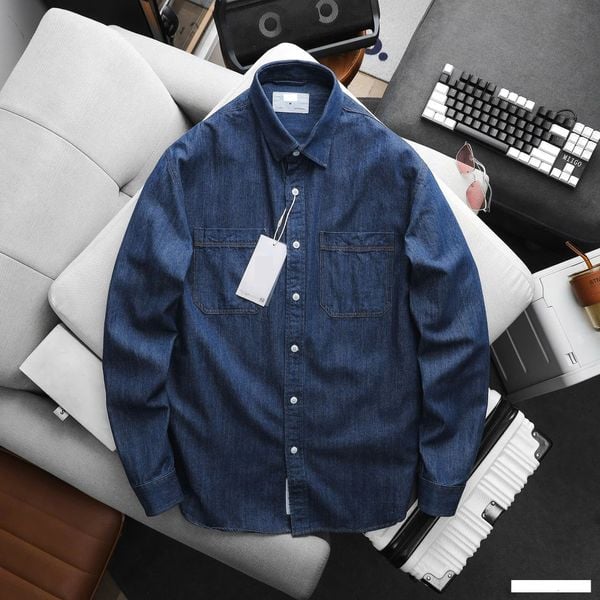  Áo Sơ Mi Denim Shirt Two Pocket 1857 