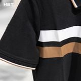  Áo Polo Striped Leather Chest 1641 