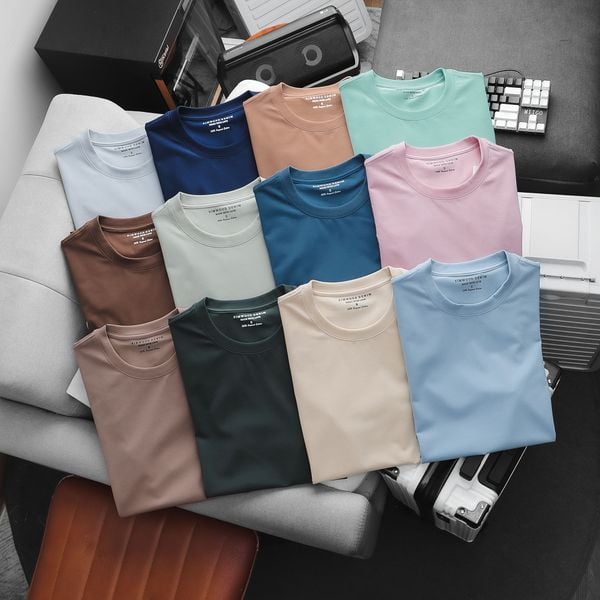  Áo Thun Basic UltraComfort Simwood Denim 1724 