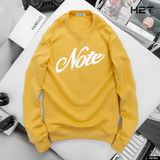  ÁO Nỉ Da Cá Text Printed Note 1610 