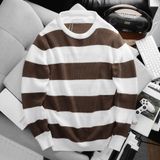  Áo Len Viscose Blend Striped Sweater 1701 