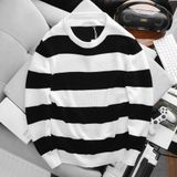  Áo Len Viscose Blend Striped Sweater 1701 