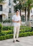  Áo Sơ Mi Đũi Cổ Trụ Collar Linen Shirts 1729 