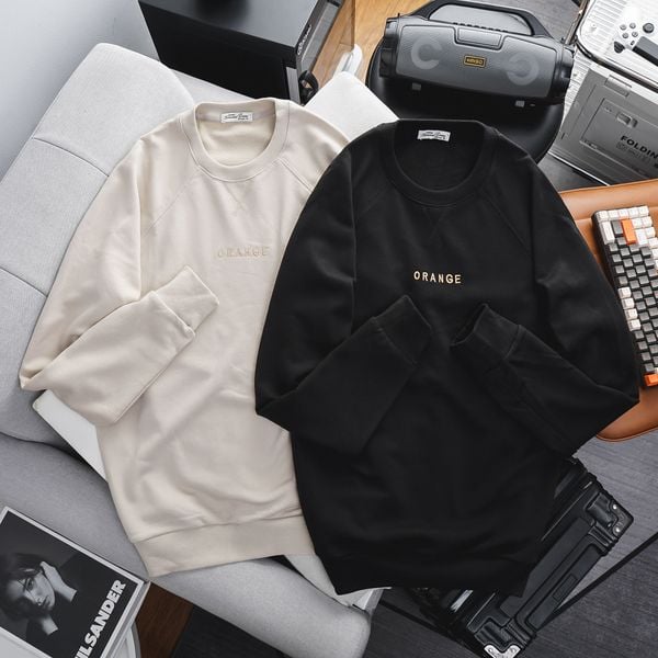  Áo Thun Nỉ Da Cá Orange 1602 