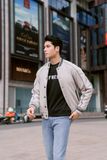  Áo Bomber Varsity Dạ Lót Lông Phối Viền 1690 