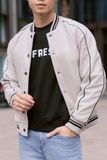  Áo Bomber Varsity Dạ Lót Lông Phối Viền 1690 