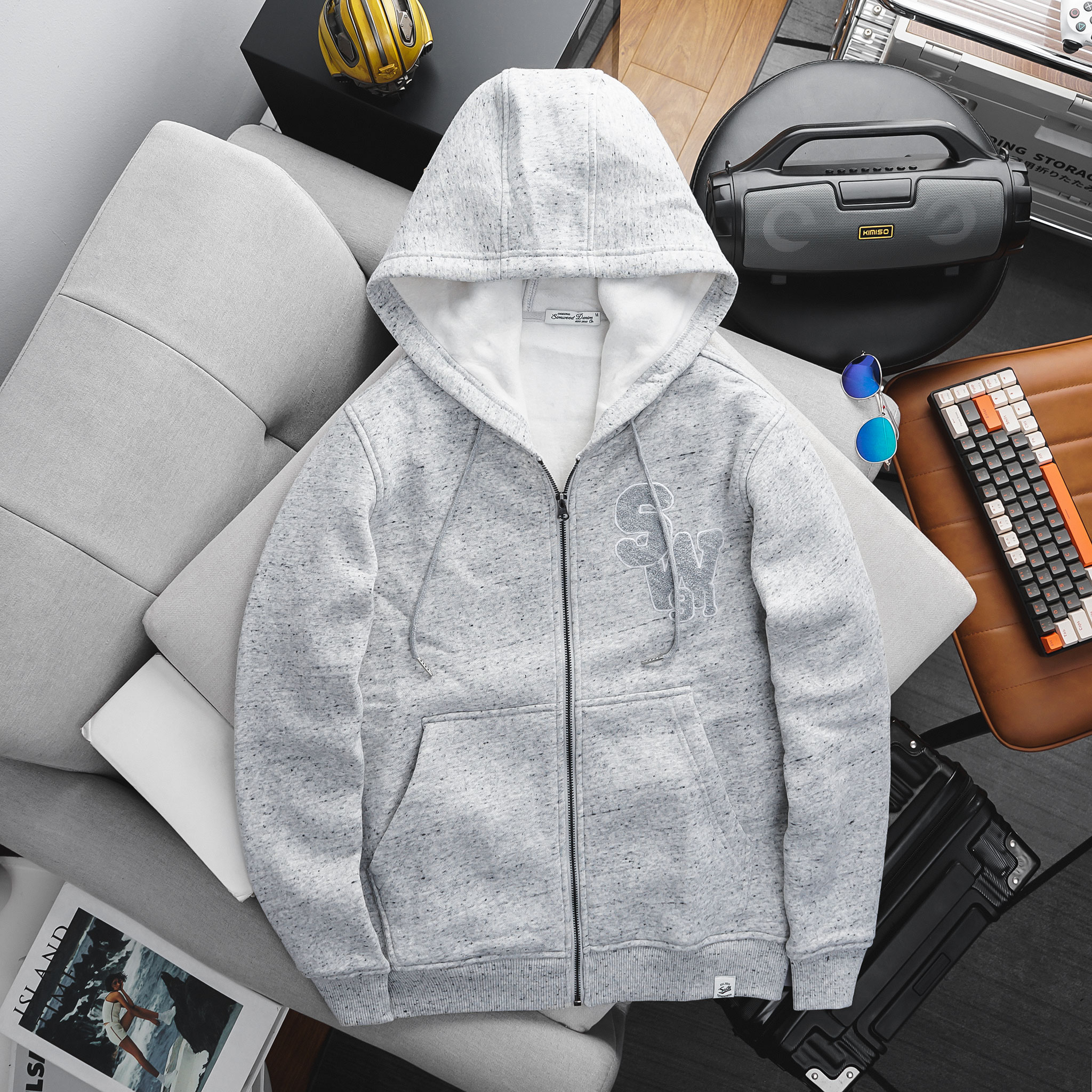 Áo Hoodie Zip Nỉ Bông 1587