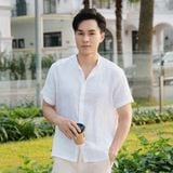  Áo Sơ Mi Đũi Cổ Trụ Collar Linen Shirts 1729 