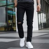  Quần Jeans Simwood Denim Black Ripped Slimfit 1544 