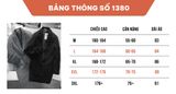  Áo Khoác Măng Tô Dạ 1380 