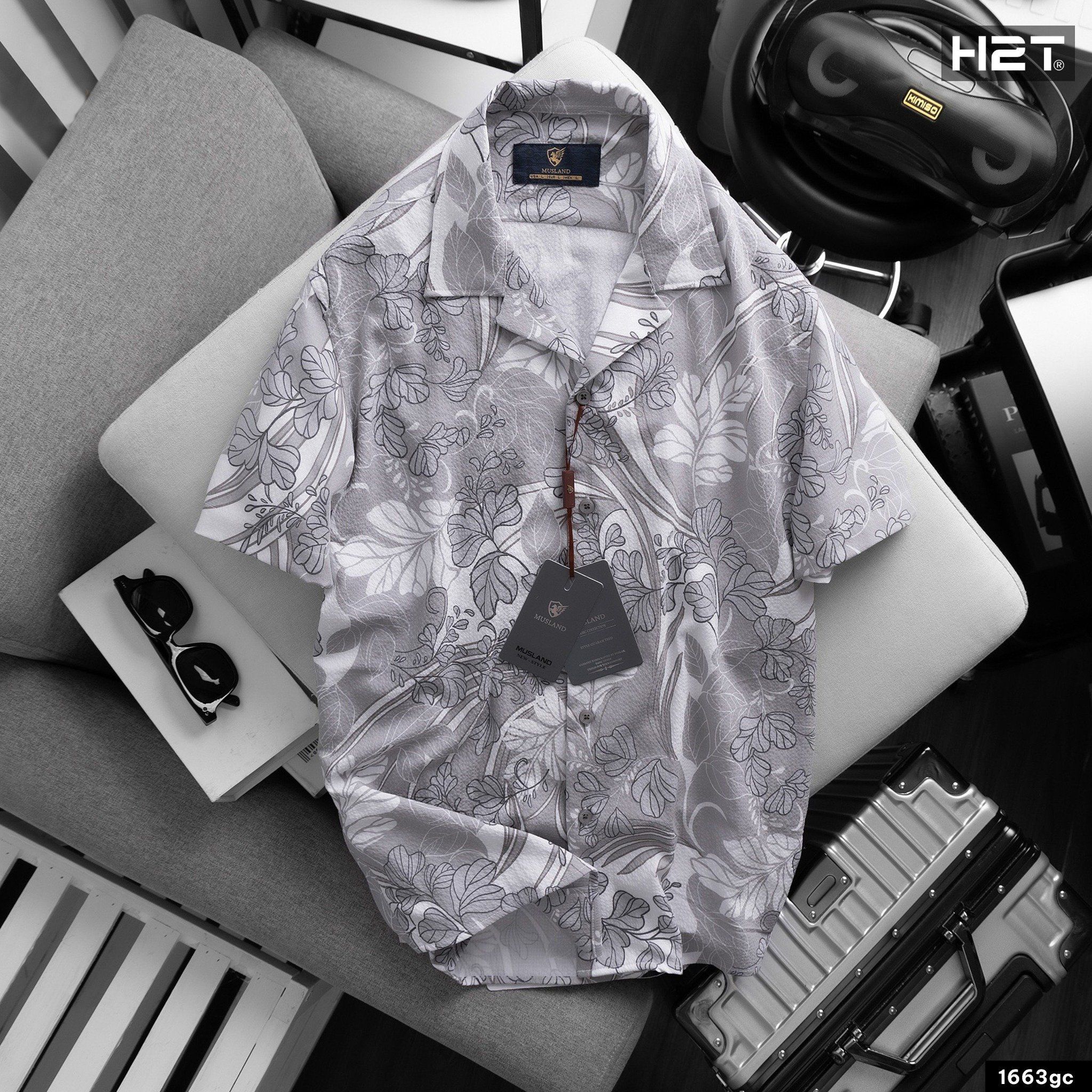  Sơ Mi Cubans Shirts Tropical Pattern 1663 