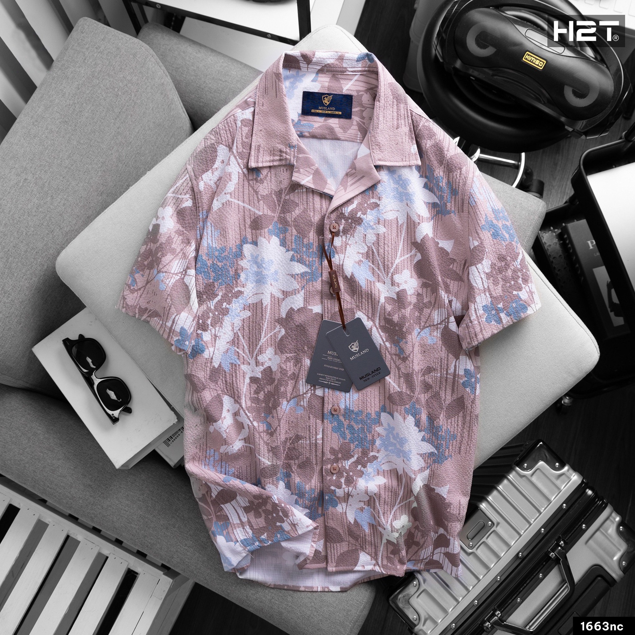 Sơ Mi Cubans Shirts Tropical Pattern 1663