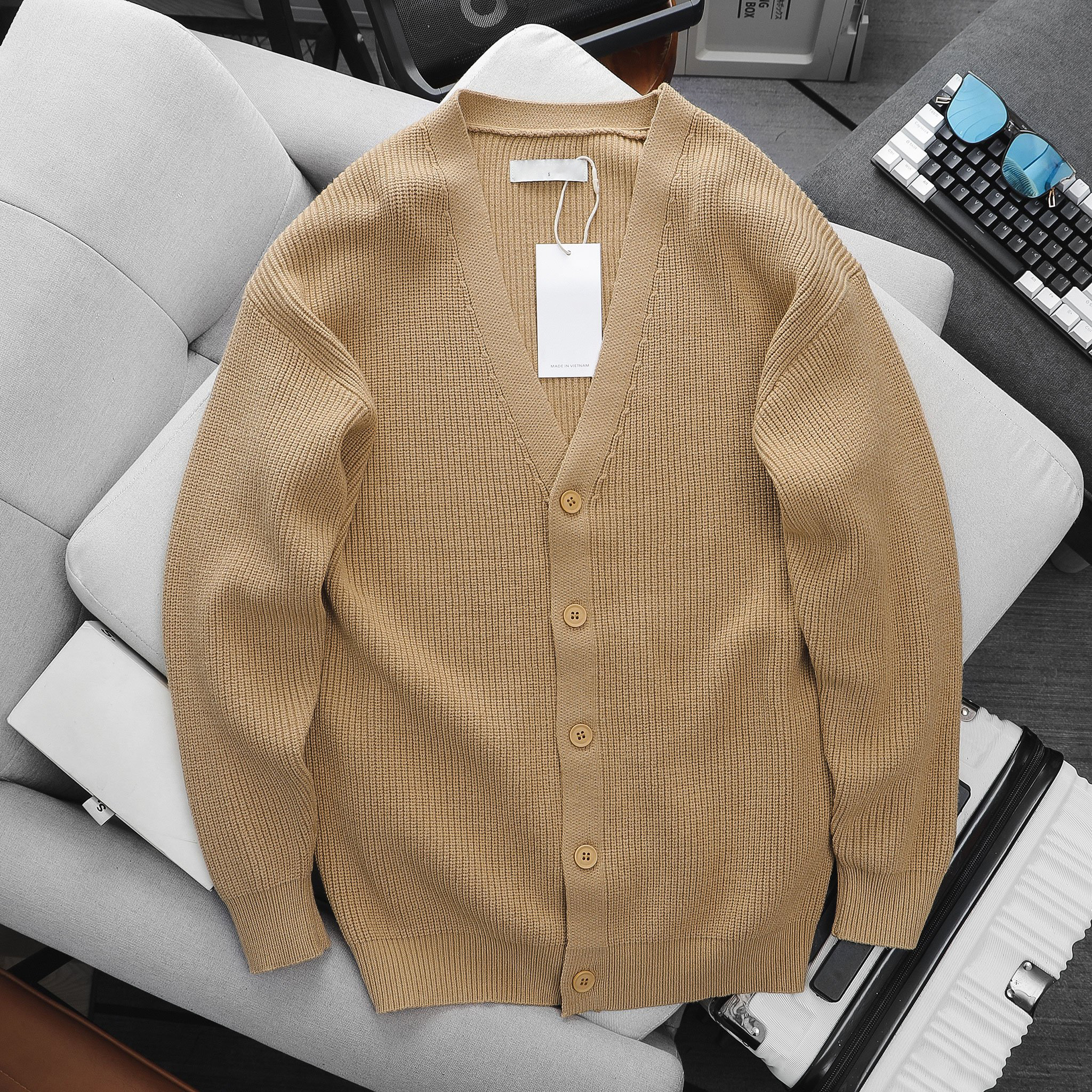 Áo Khoác Knit Cardigan V-neck 1678