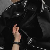  Áo Bomber Varsity Dạ Lót Lông Phối Viền 1690 