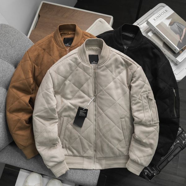  Áo Khoác Bomber Suede Da Lộn Trần Trám 1688 