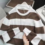  Áo Len Viscose Blend Striped Sweater 1701 