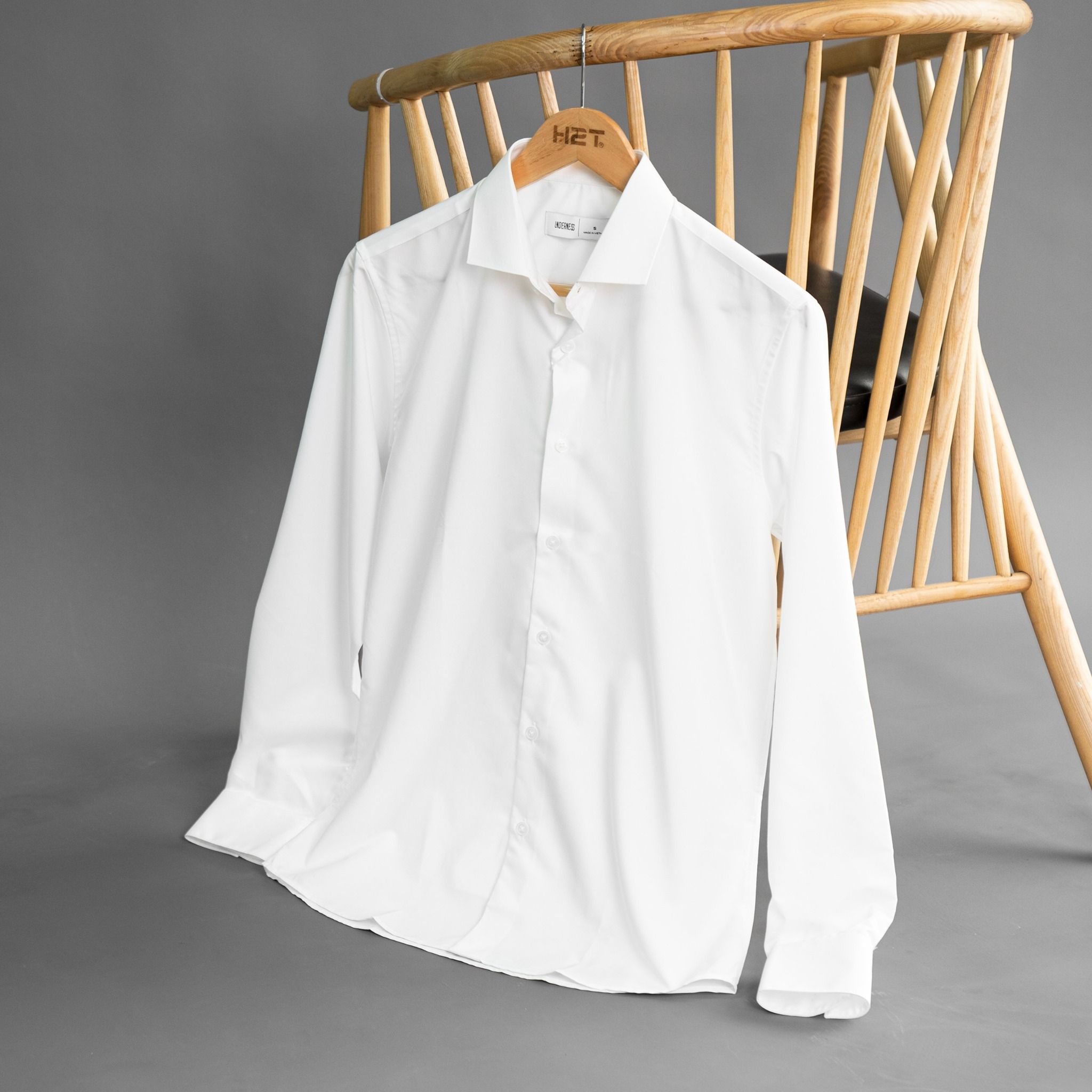  Áo Sơ Mi Dài Tay Modal White Shirts 1709 