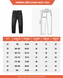  Quần Jeans Regular Fit Dark Grey Wash 1748 