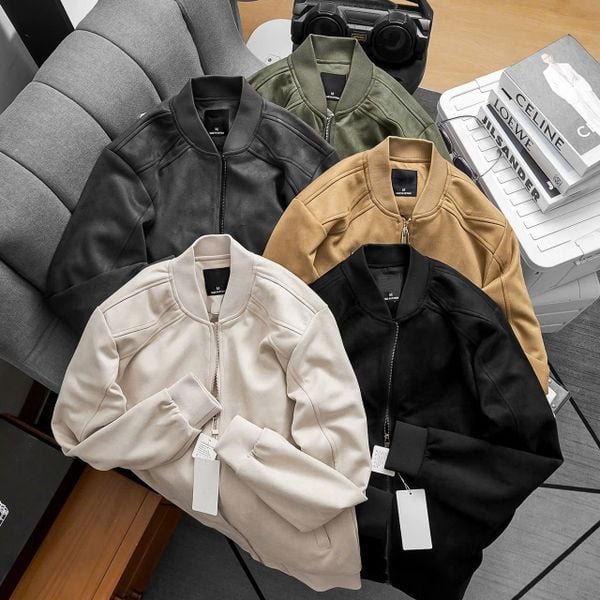  Áo Bomber Da Lộn Suede Jacket  Jacket 1768 