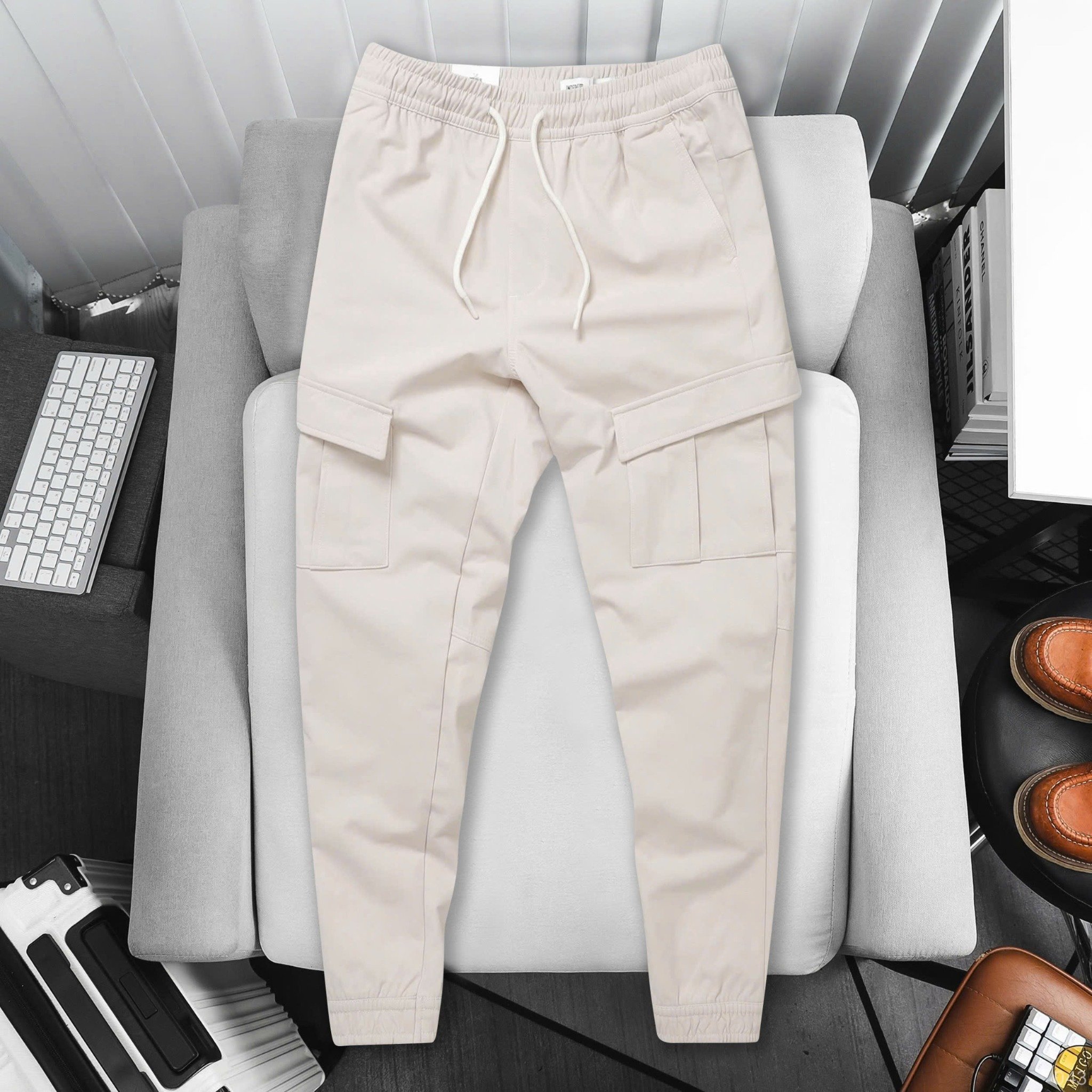 Quần Jogger Nỉ Bo Rib Basic 1787