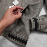  Áo Bomber Da Lộn Phối Viền Suede Jacket 1789 