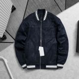  Áo Bomber Da Lộn Phối Viền Suede Jacket 1789 