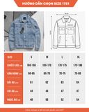  Áo Khoác Jean Regular Fit Denim Jacket 1781 