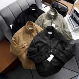  Áo Khoác Da Lộn Cổ Đứng Suede Jacket 1790 