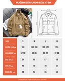  Áo Khoác Da Lộn Cổ Đứng Suede Jacket 1790 