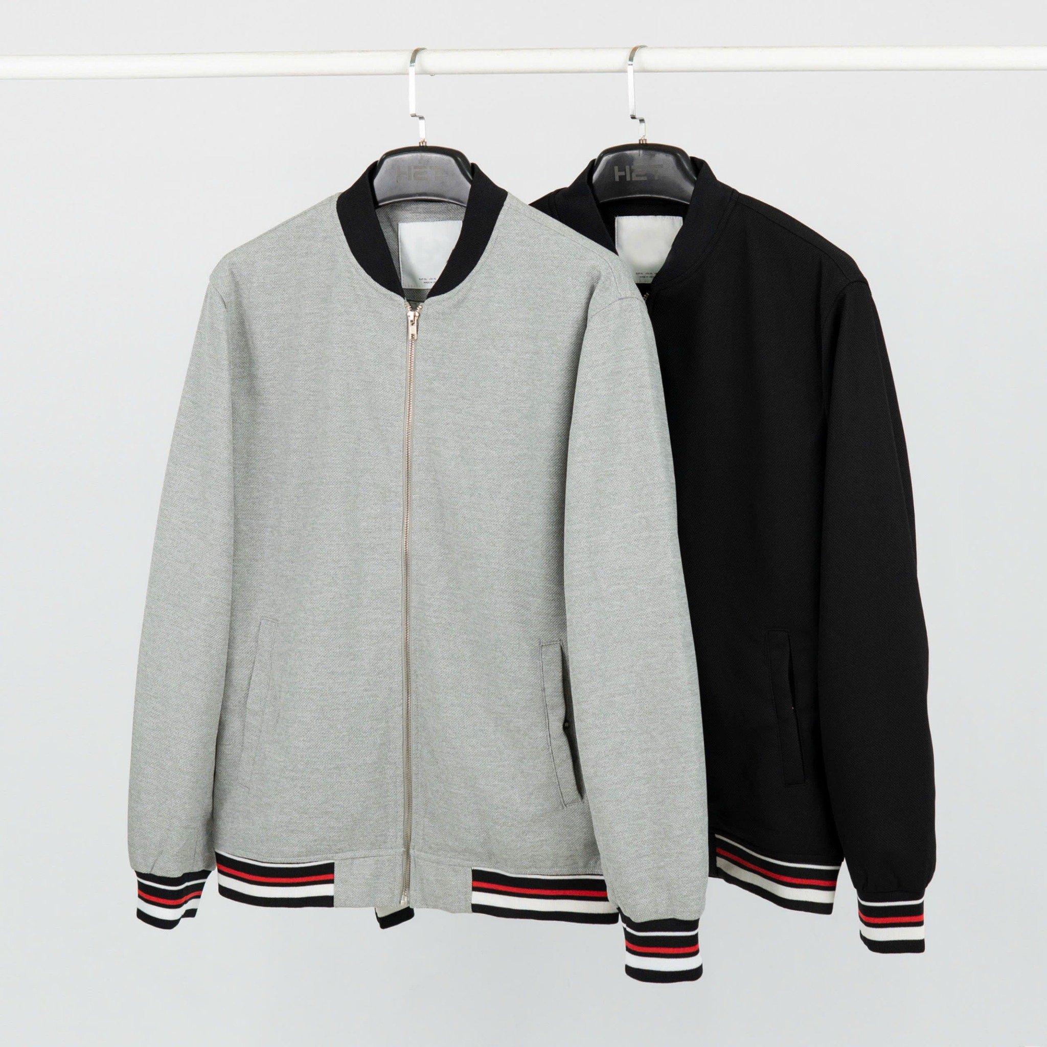 Áo Khoác Bomber Nỉ Da Cá Phối Viền BAK017