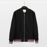 Áo Khoác Bomber Nỉ Da Cá Phối Viền BAK017 