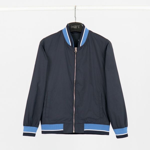  Áo Khoác Gió Bomber Hai Lớp Chống Nước Phối Viền BAK014 