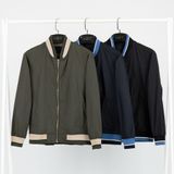 Áo Khoác Gió Bomber Hai Lớp Chống Nước Phối Viền BAK014 