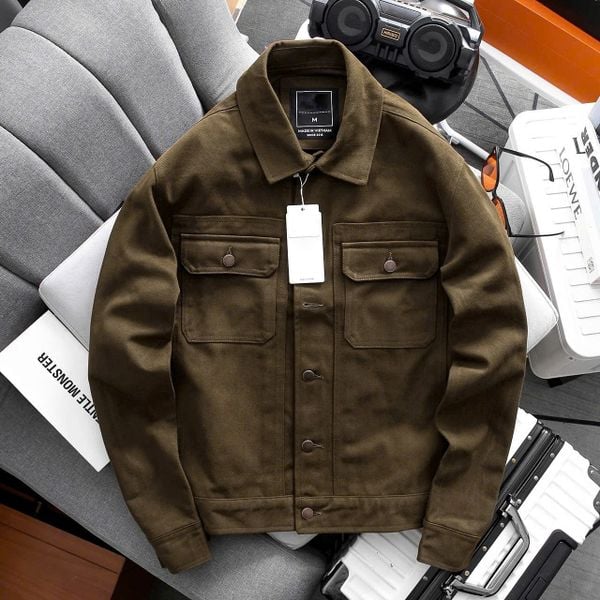  Áo Khoác Kaki 2 Túi Ngực Kaki Jacket 1798 