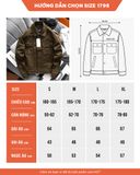  Áo Khoác Kaki 2 Túi Ngực Kaki Jacket 1798 