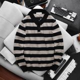  Áo Len Polo Sọc Ngang Stripe Sweater 1805 