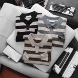  Áo Len Polo Sọc Ngang Stripe Sweater 1805 