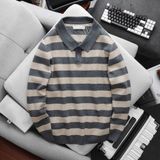  Áo Len Polo Sọc Ngang Stripe Sweater 1805 