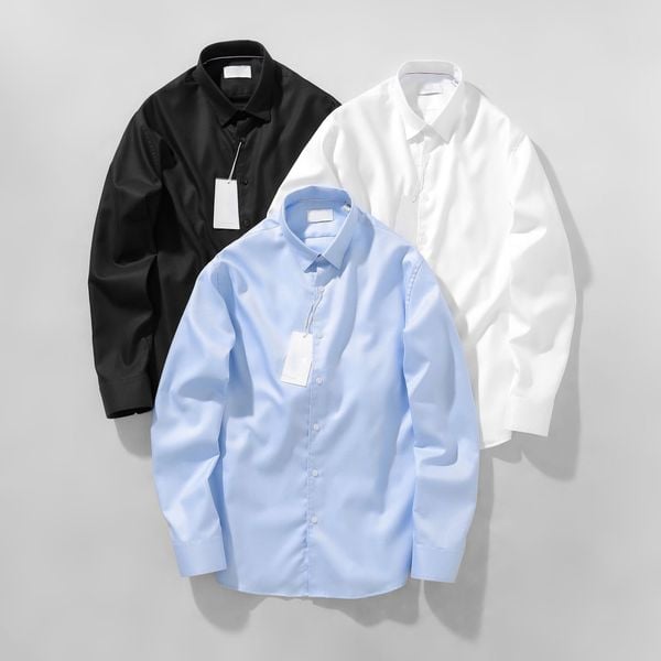  Áo Sơ Mi Cotton Gân Chéo Anti-Wrinkle Shirt 1807 
