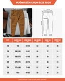  Quần Jogger Kaki Túi Hộp 1808 