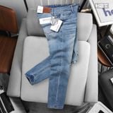  Quần Jeans Mid Blue Slimfit Wash Ripped 1814 