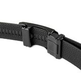  Thắt Lưng Nam Mặt Trơn Viền Đen Cao 1819 