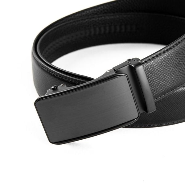  Thắt Lưng Nam Mặt Trơn Viền Đen Cao 1819 